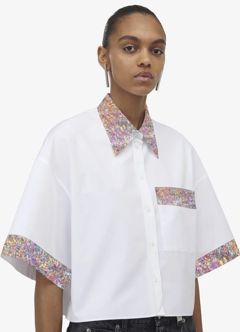 Alexander Mcqueen Cropped Boxy Military Shirt — SUPERBLOOM